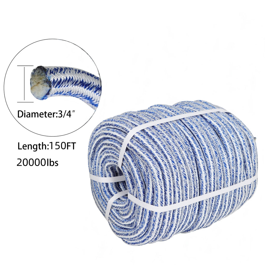 24 Strand Braid Polyester Rope for Arborist Use (150')
