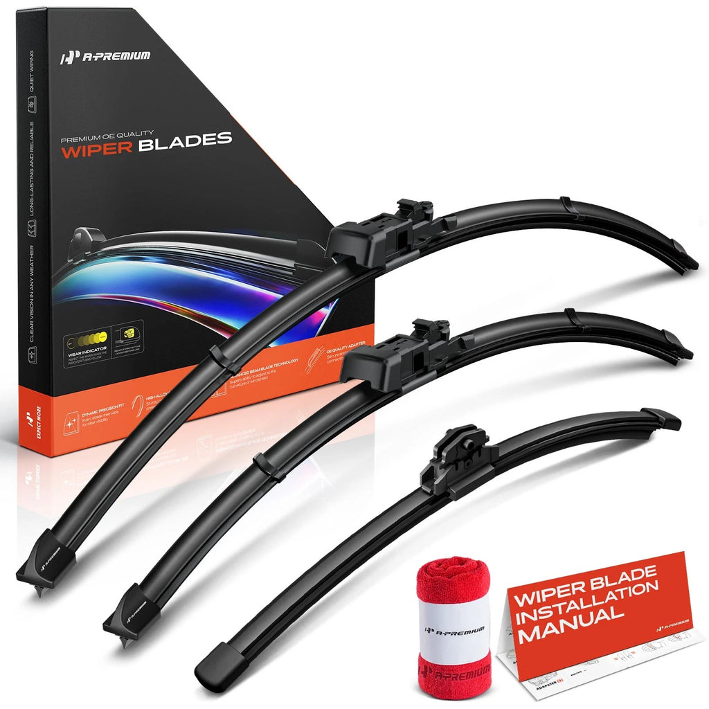 Set of 3 Windshield Wiper Blades for BMW X7 (2019–2024)