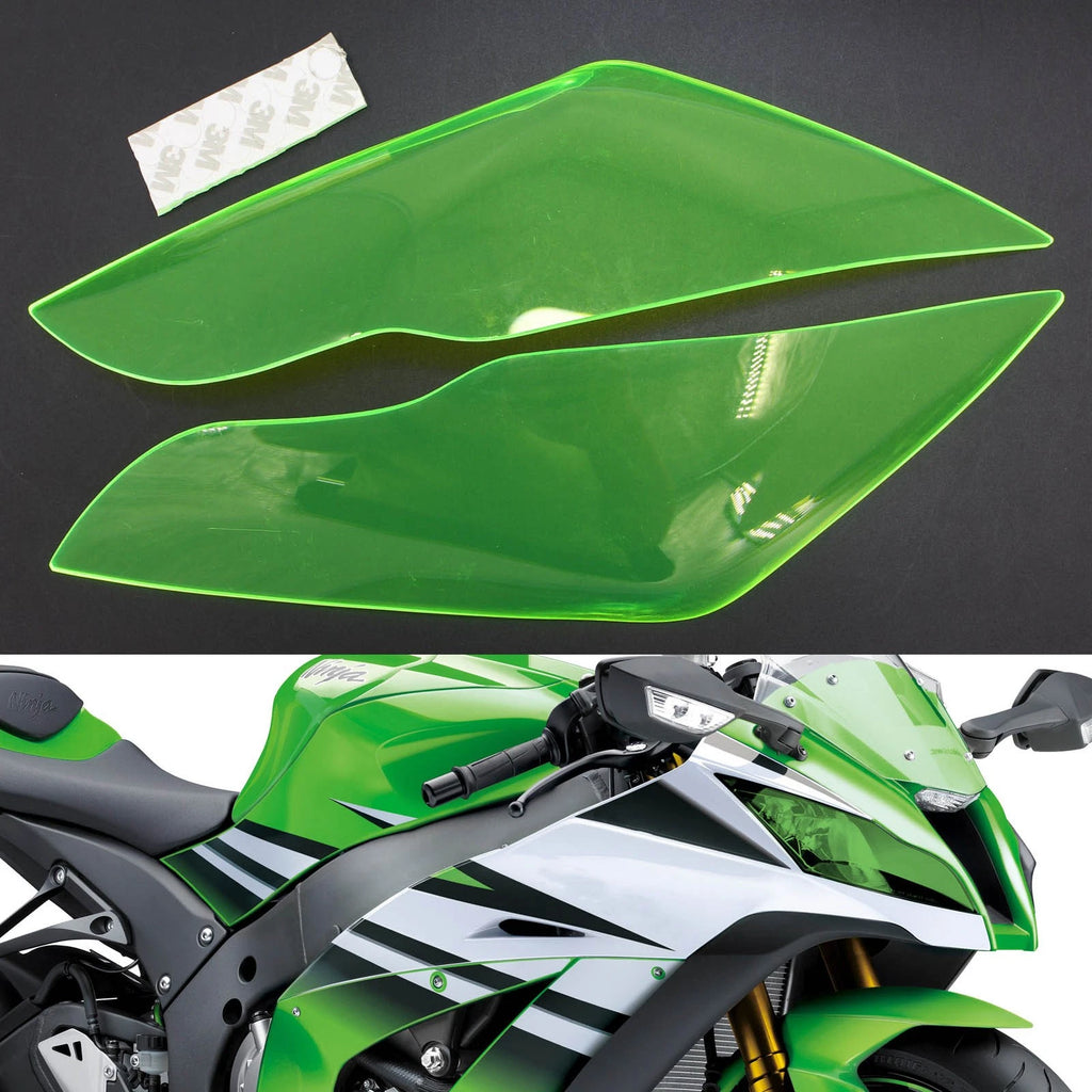 Front Headlight Lens Guard Protector for Kawasaki ZX-10R (2011–2015)