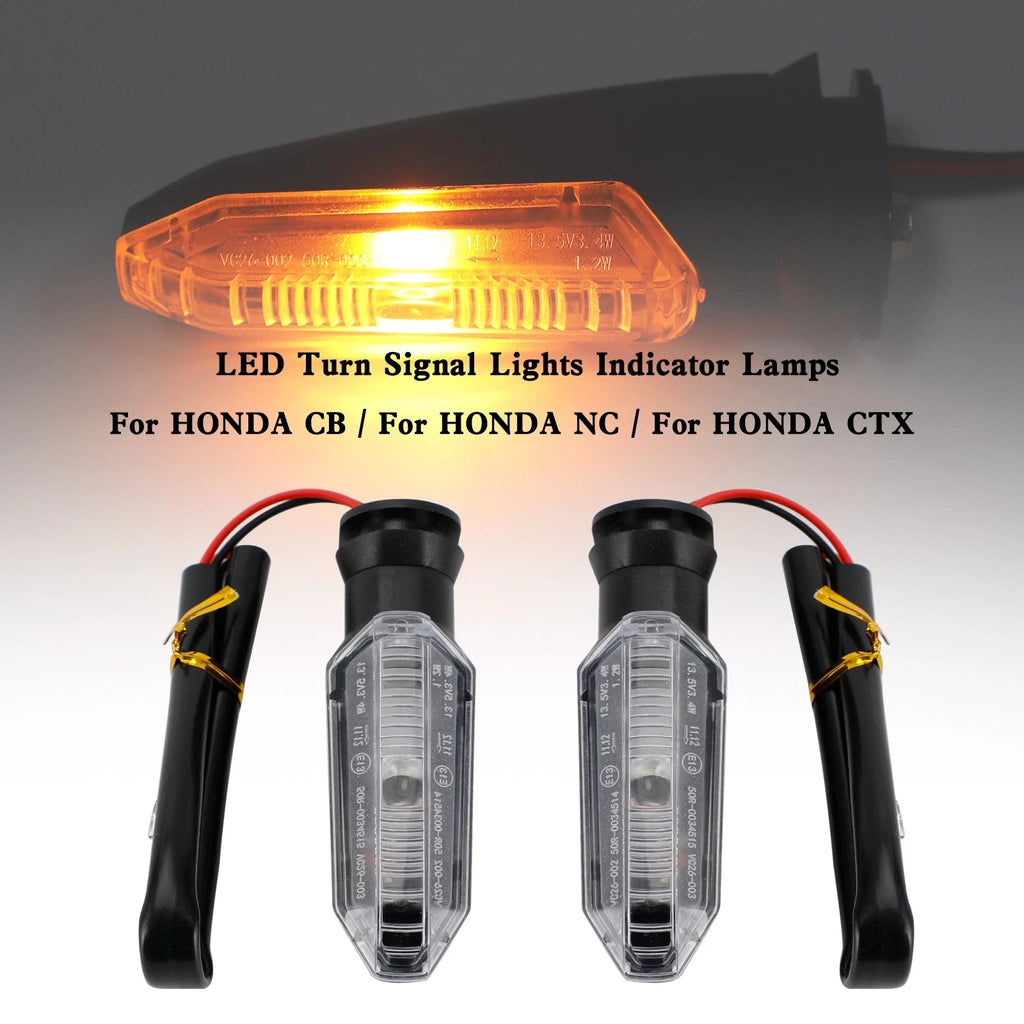 LED Turn Signal Lights for Honda CRF250 CB500 CB650F CTX700 (2014–2020)
