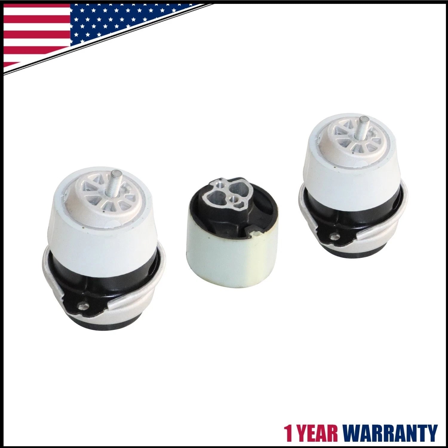 3Pcs Engine Motor & Transmission Mounts for Audi Q7 VW Touareg (2004–2010)