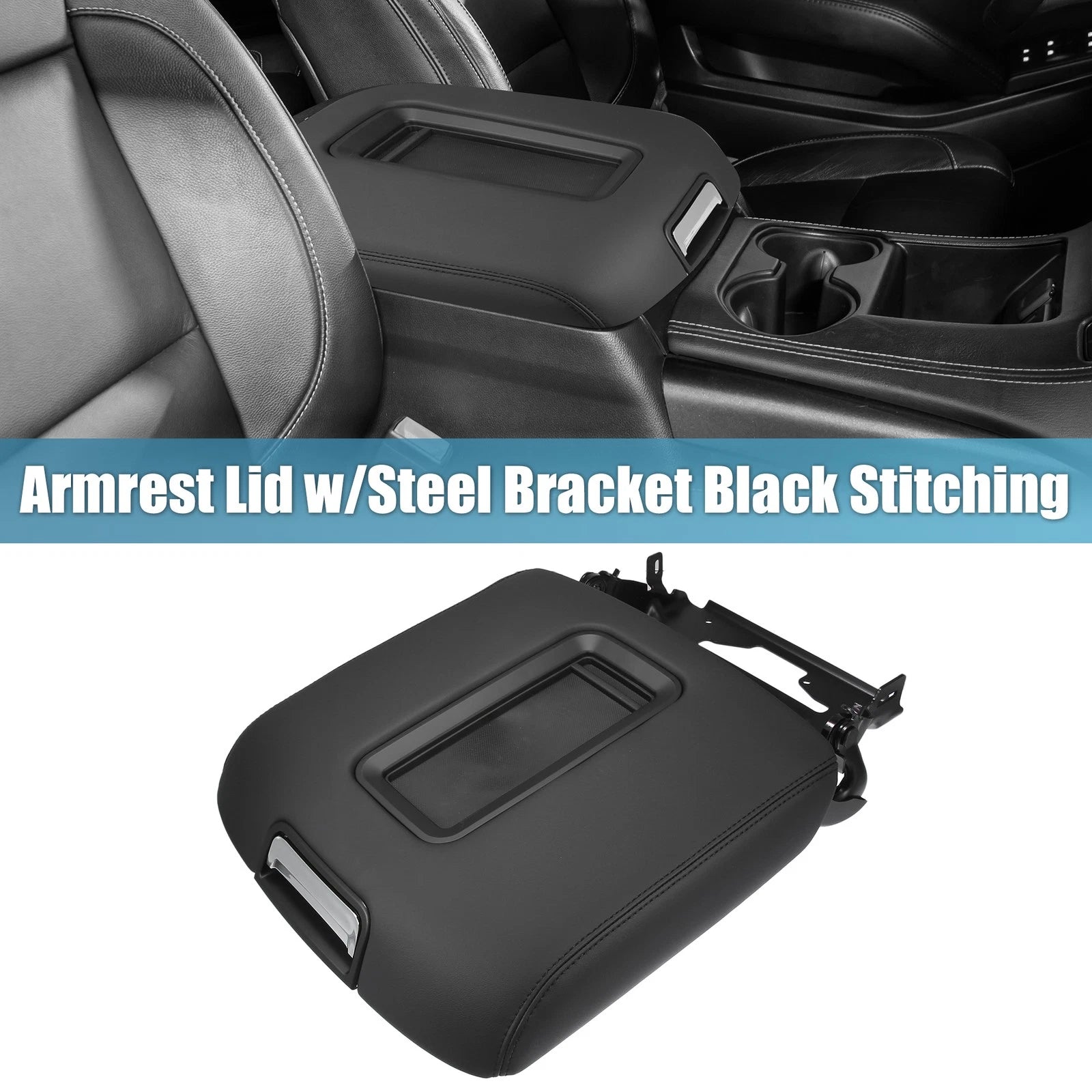 Center Console Armrest Lid with Bracket for Chevy Silverado (2007–2018)