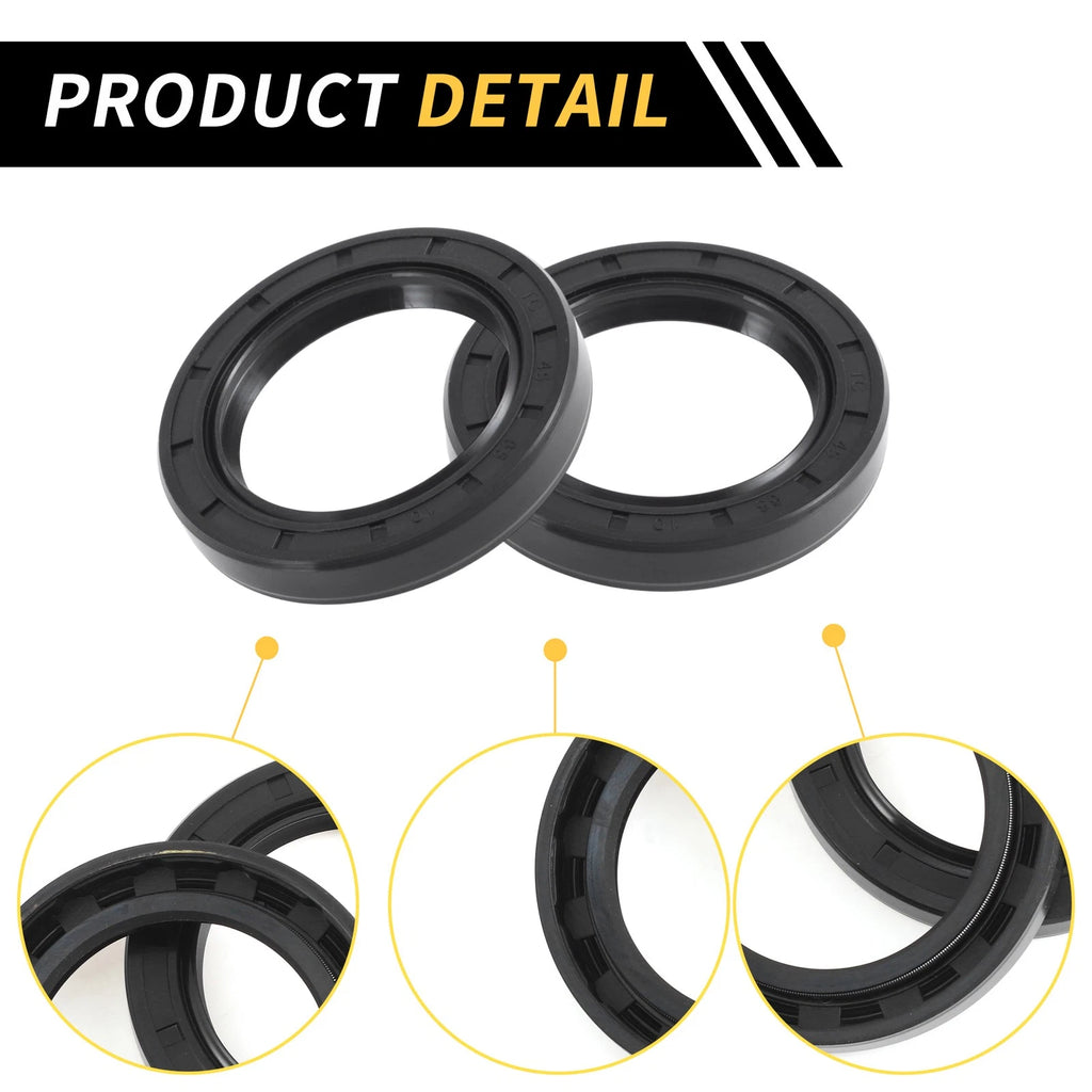 Set of 5 Oil Seal Rotary Shaft Seal NBR Rubber 45x65x10mm