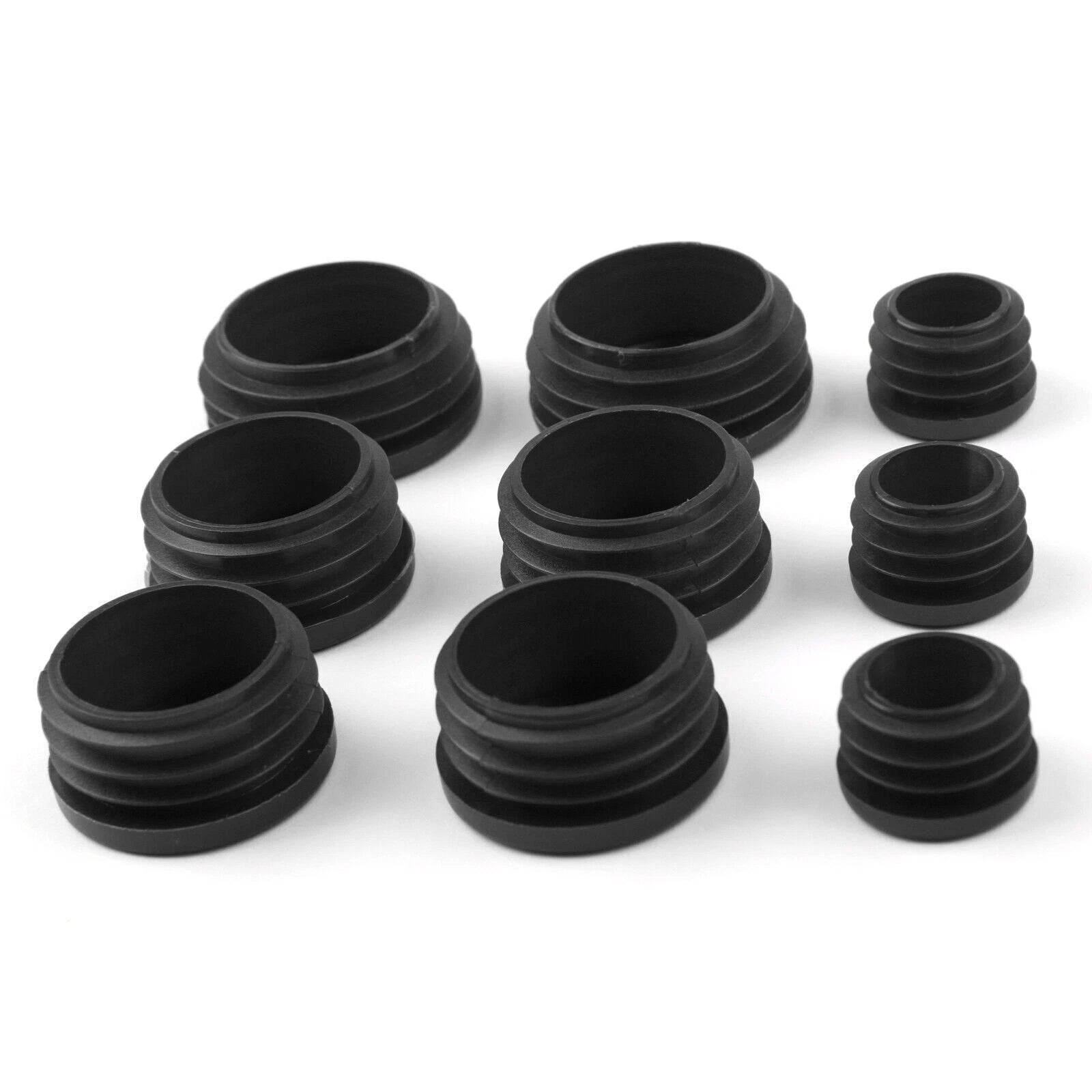 Set of 4 Frame Hole Cover Caps Plugs for BMW R1200GS/LS/ADV (2017–2018) Black