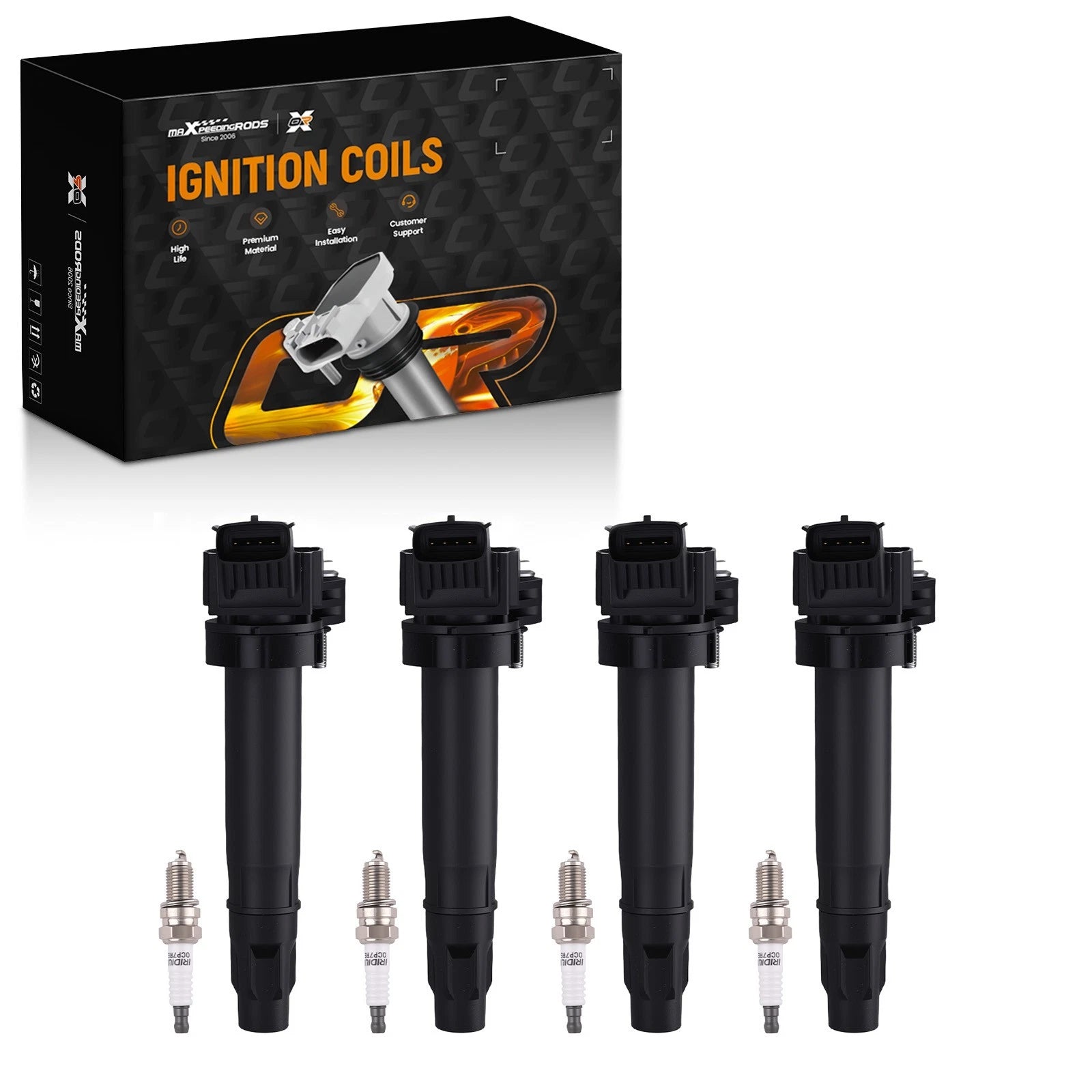 Ignition Coil & Iridium Spark Plug Replacement Kit for Chevy Spark (2013–2022)