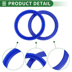 Set of 5 Oil Seal Ring 48x58x8mm for Rotary Shaft (TPU, High Pressure)