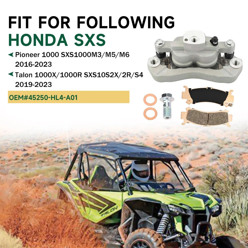 Front Right Brake Caliper Sintered Pad for Honda Talon 1000X/1000R (2019–2023) 45250-HL4-A01