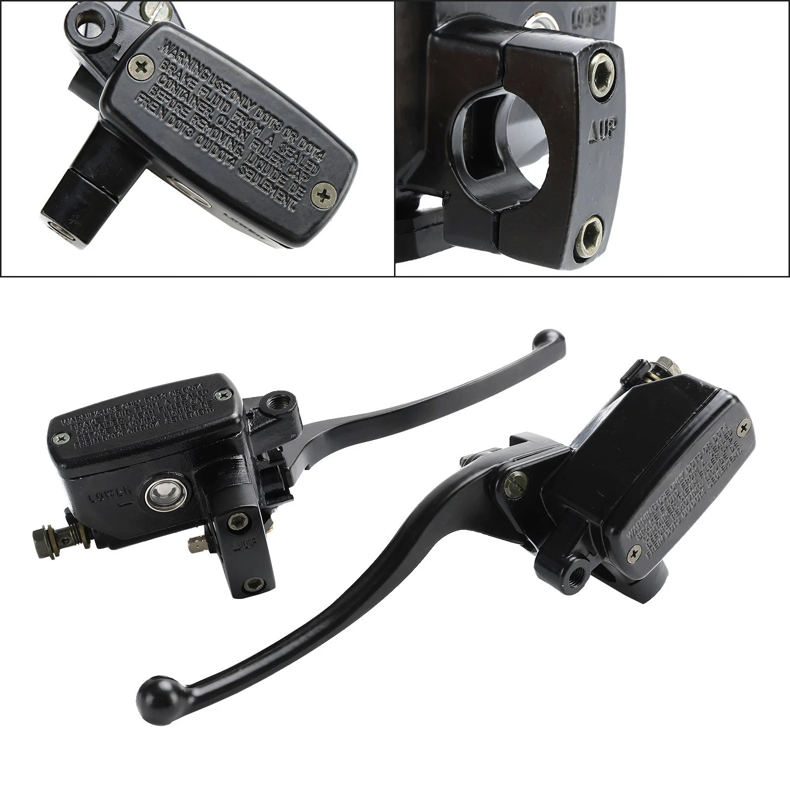 1" Brake Clutch Master Cylinder Reservoir Lever for Honda VTX1800 (2002–2008)
