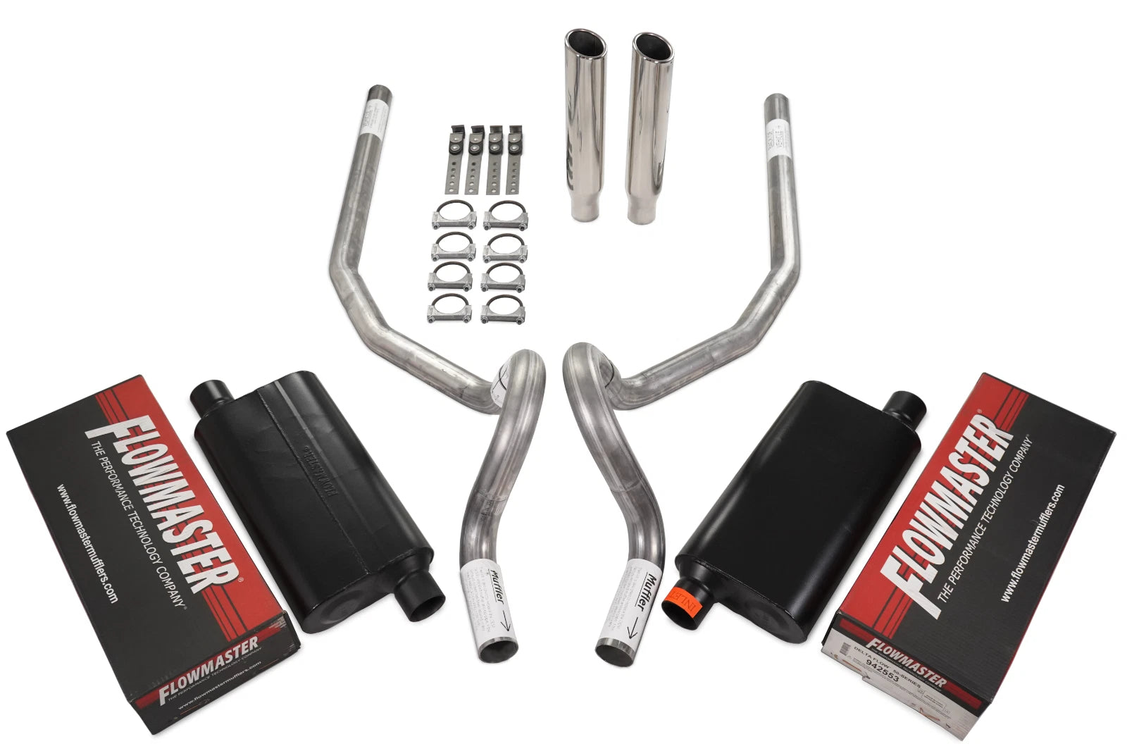 2.5" Dual Exhaust Kit for GM G Body (1978–1988) Flowmaster 50 Series DF Rear Exit