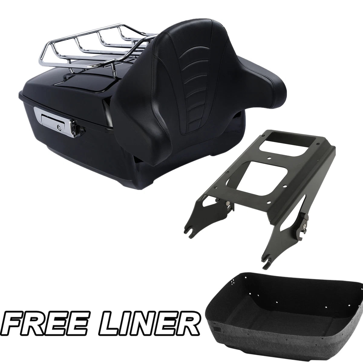 Trunk Backrest Top Rack Mount for Harley Electra Glide (2009–2013)