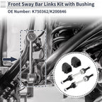 Front Stabilizer Bar Links with 2 Pcs Bushing for Ford F-150 (2009–2014) No.K750362