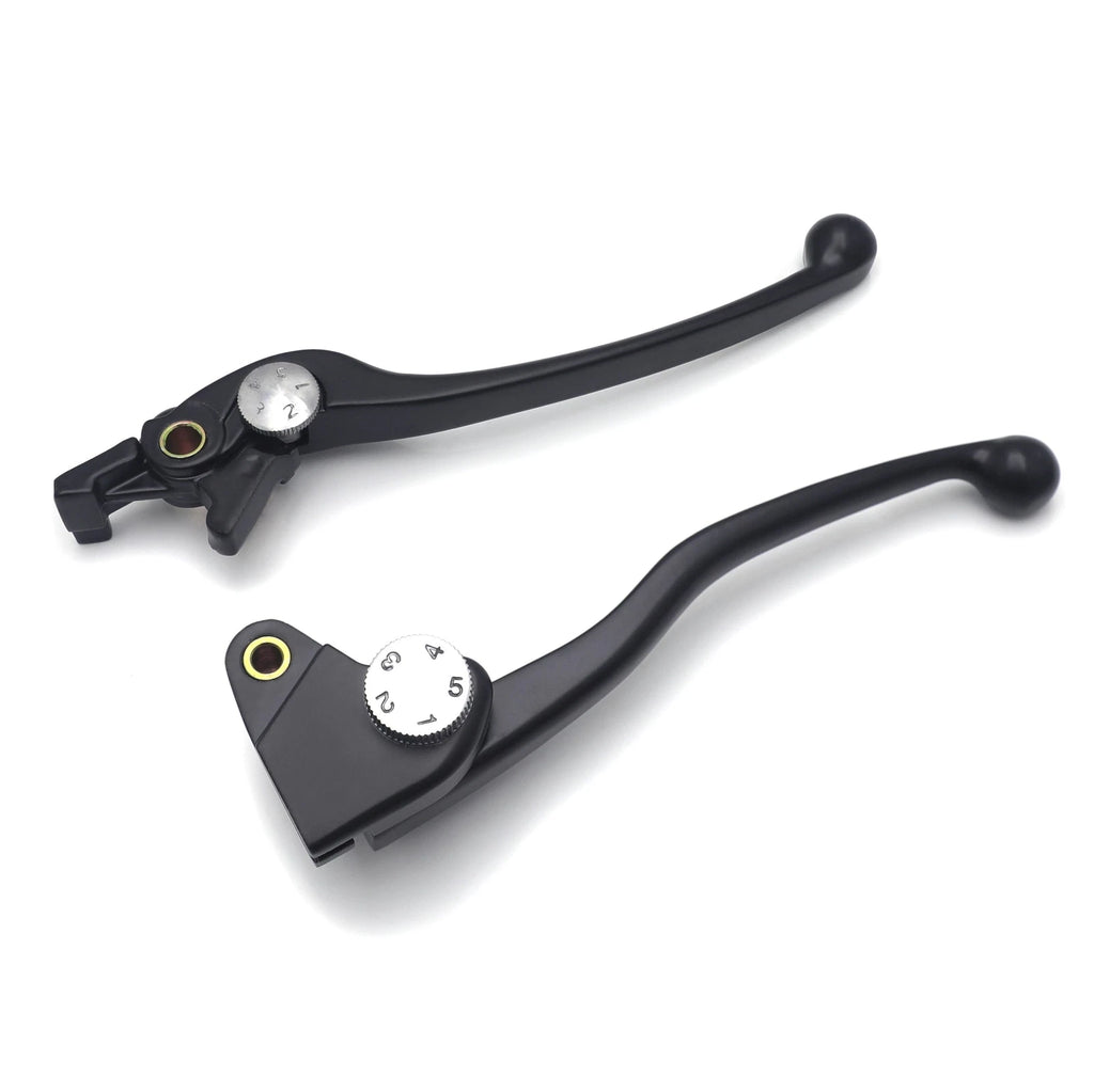 CNC Black Brake Clutch Levers for Kawasaki Ninja 650 Z650 Z900 (2017–2023)