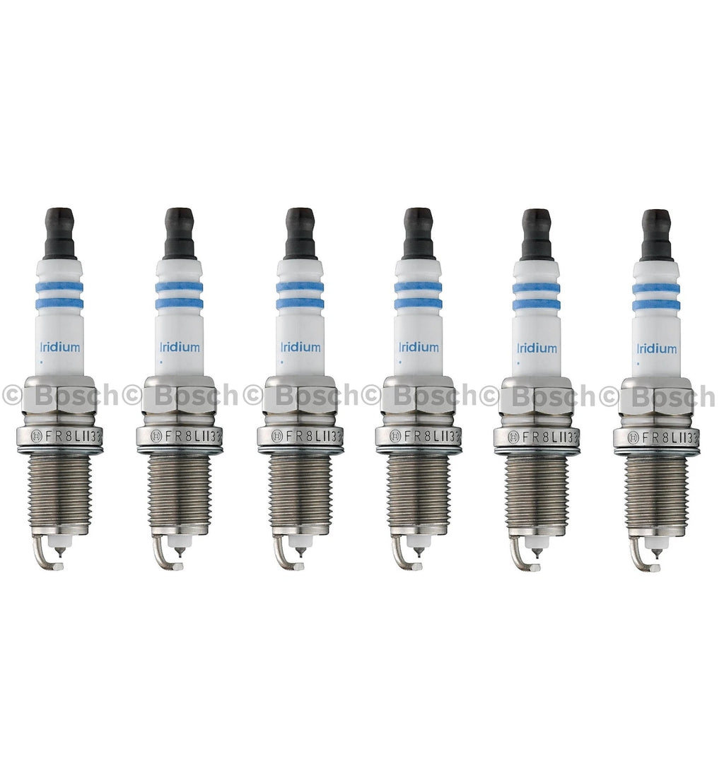 Set of 6 Bosch Double Iridium Spark Plugs for Honda