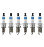Set of 6 Bosch Double Iridium Spark Plugs for Honda