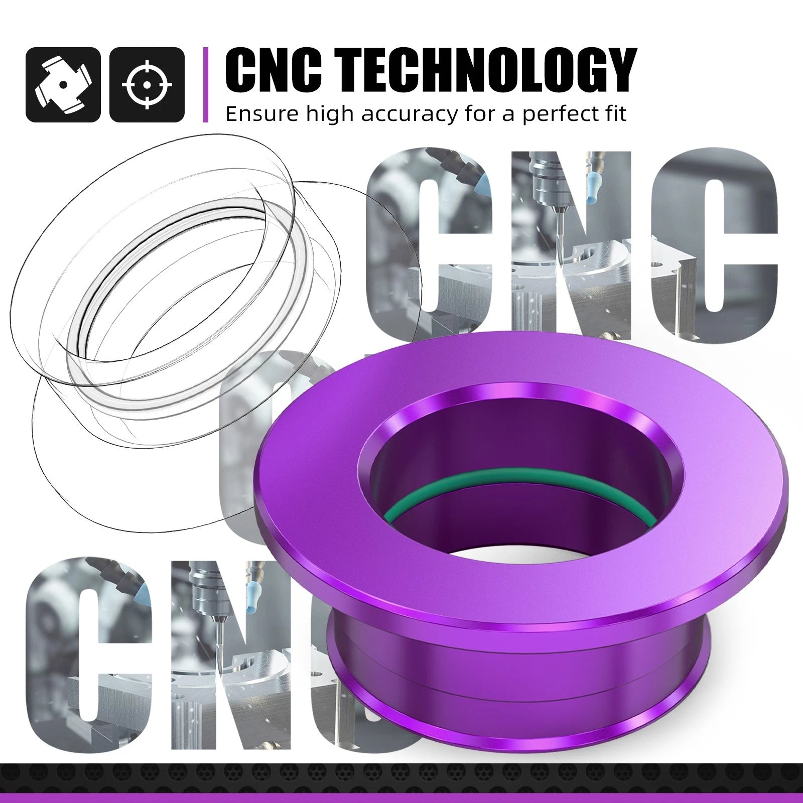 2X Rear Wheel Spacers Hub Collars for Stark Varg MX (2024–2025) Purple