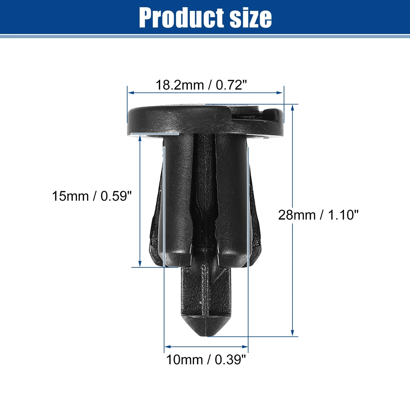 30 Pcs Bumper Cover Push Type Retainer Clips for Nissan 240SX (1989–1998) No. 0155309241