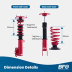 Coilovers for Nissan Altima (2007–2015) Adjustable Damper Suspension Kit