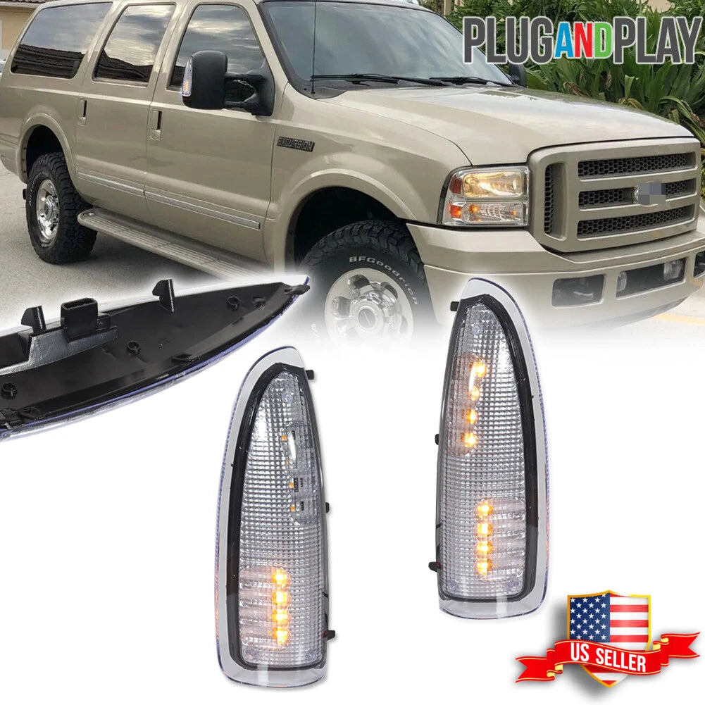 LED Side Mirror Signal Light Lamps for Ford F250 F350 SuperDuty (2003–2007)