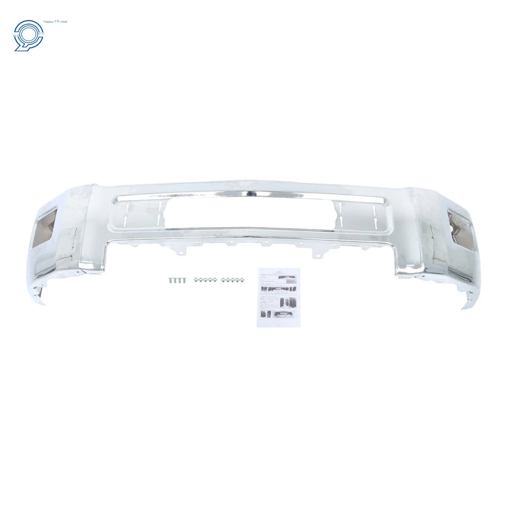 Chrome Split Front Bumper for Chevy Silverado 2500 3500 (2015-2019)