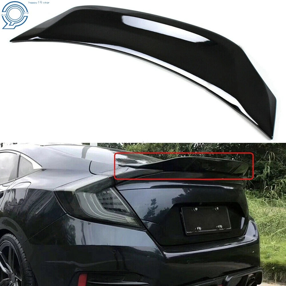 Highkick Duckbill Spoiler for Honda Civic (2016–2019) Glossy Black
