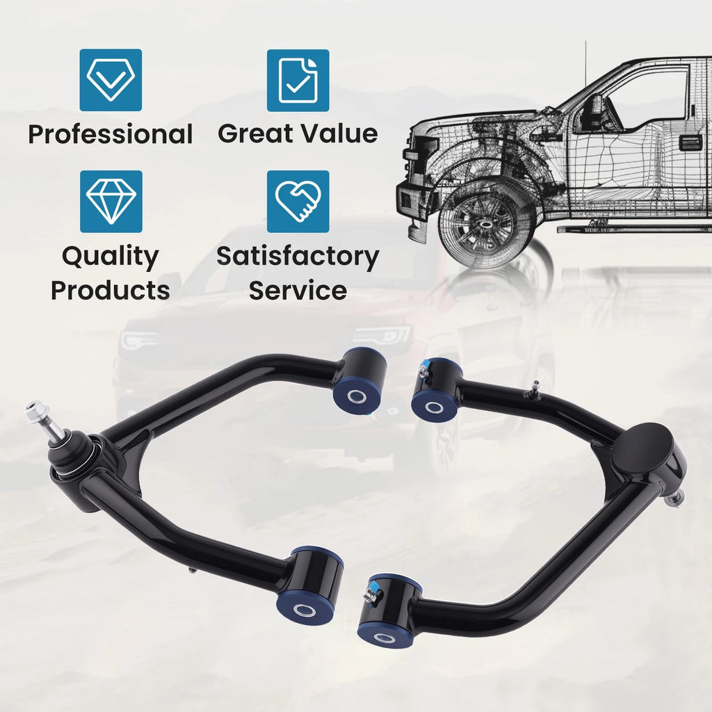 2X Upper Control Arms Suspension Lift Kit for Chevy Silverado (2007–2018)