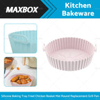 Silicone Baking Tray for Air Fryer (Non-Stick, Reusable)