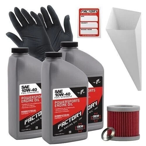 3Qt Oil Change Kit for Kawasaki KFX400 KSF400 (2003–2006)