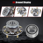 Set of 4 Wheel Hub Bearings for Acura TL (2004–2008) with ABS