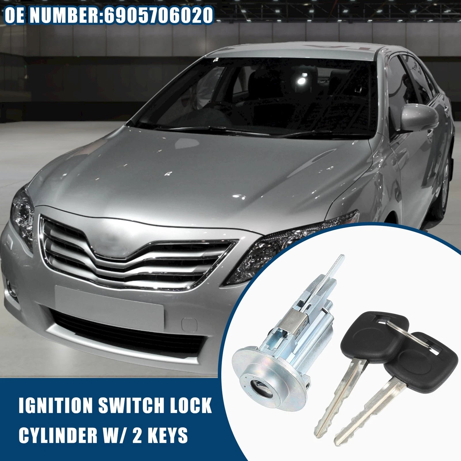 Set of 1 Ignition Switch Starter with Keys for Toyota Camry (2002–2006)