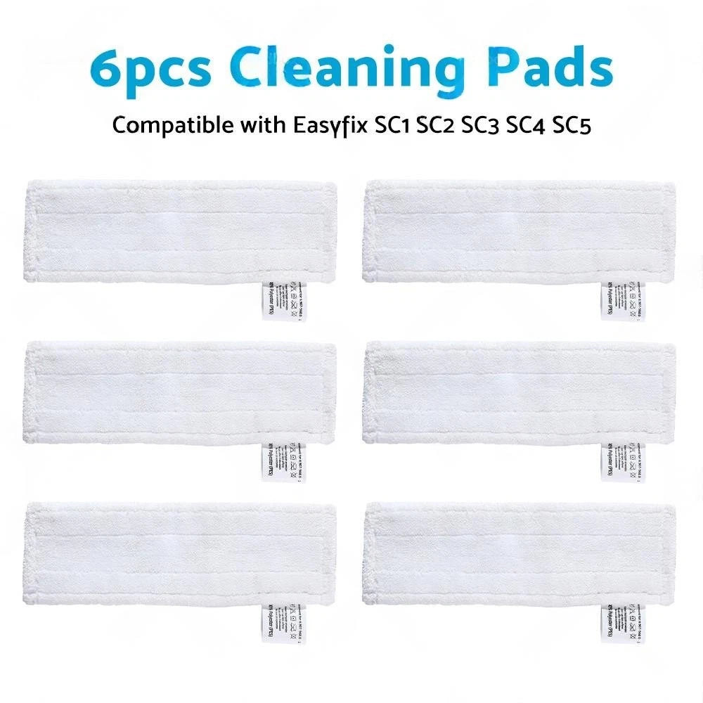 6PCS Mop Cloths Pads for Karcher SC1 SC2 SC3 SC4 SC5 (2010–2023)