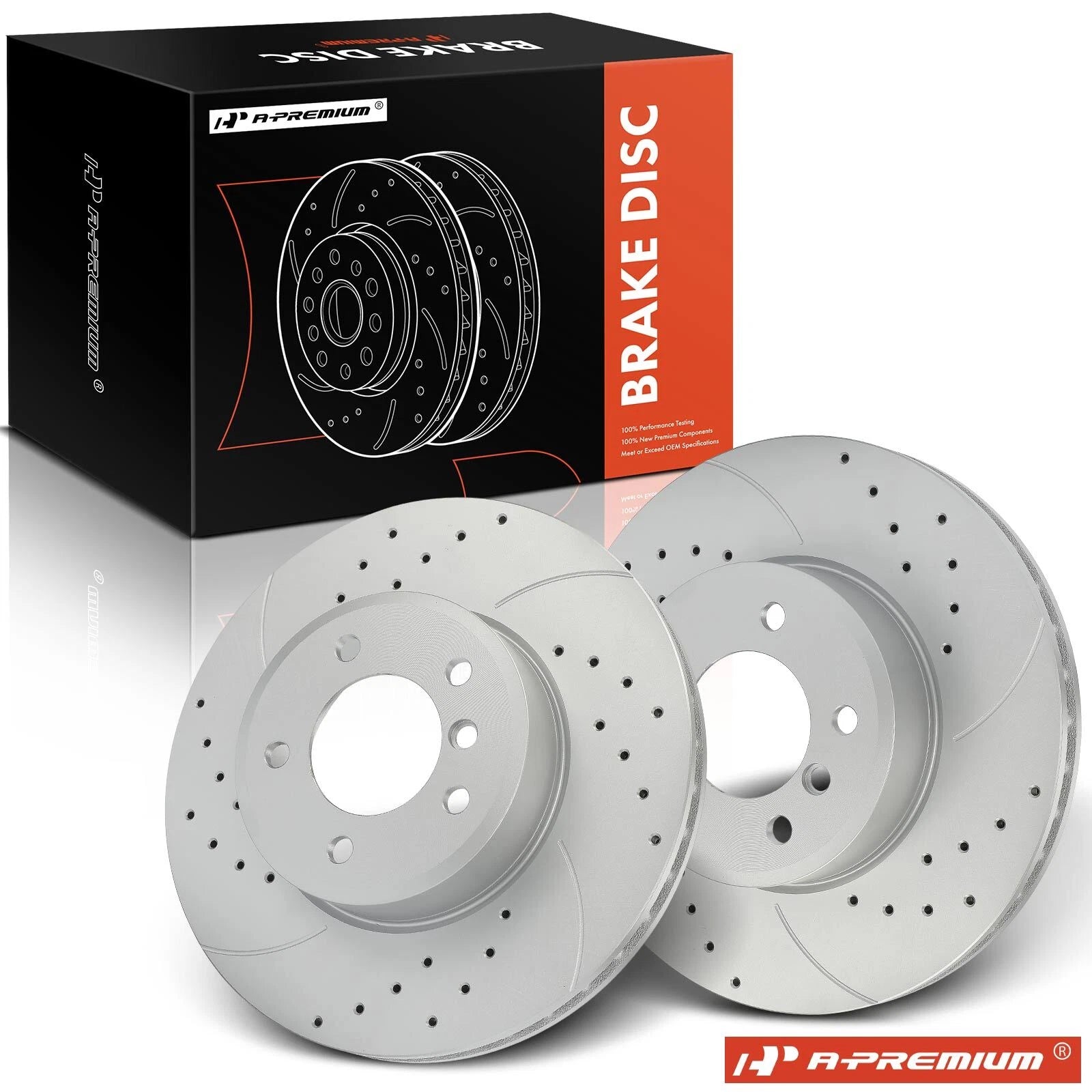 Front Side Drilled Brake Rotor for BMW 525i 525xi 528i 530xi (2004–2007)