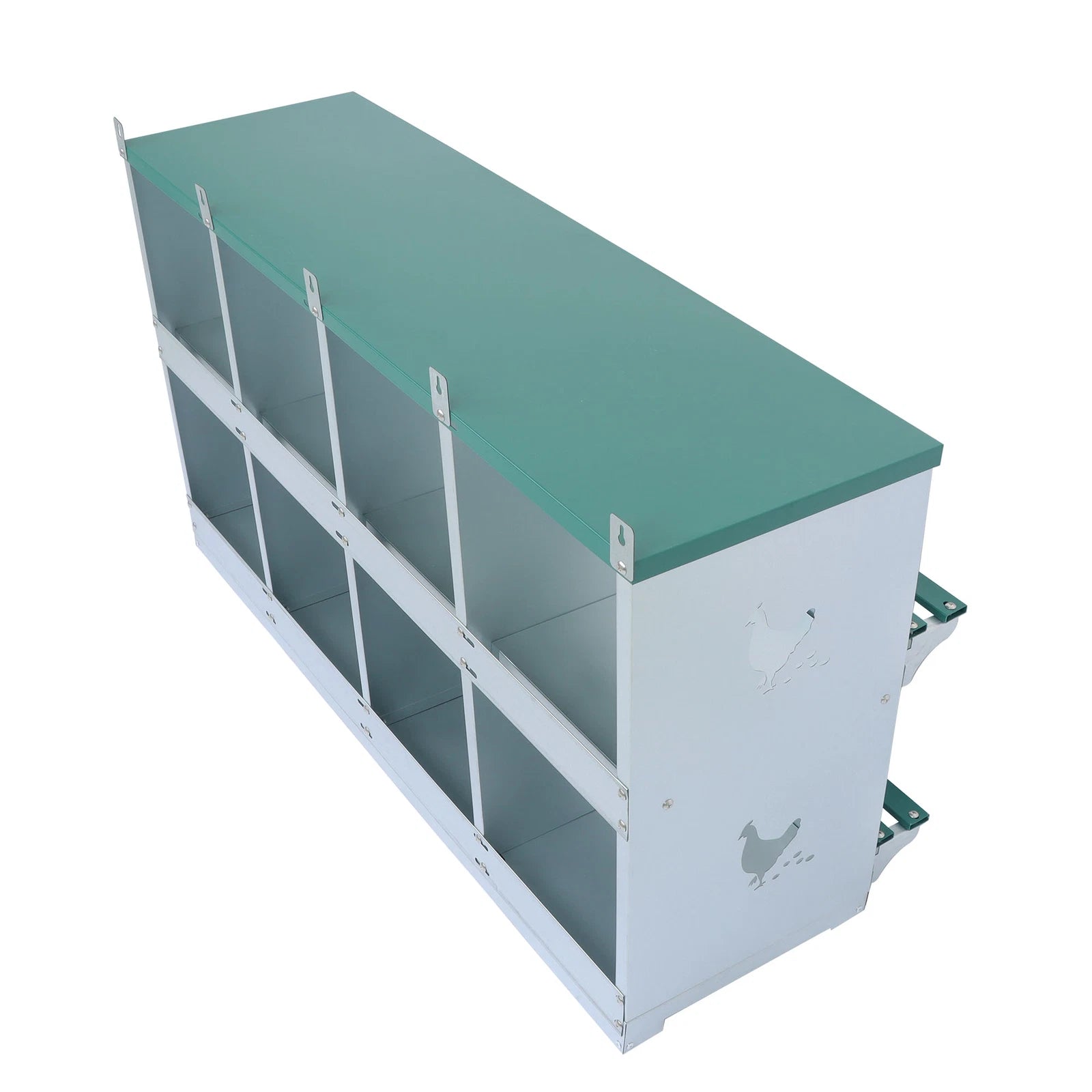 8 Hole Nesting Box for Chickens (Heavy Duty Metal)