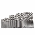 50pcs HSS Coated Drill Bits Set for Wood Plastic (1mm-3mm)