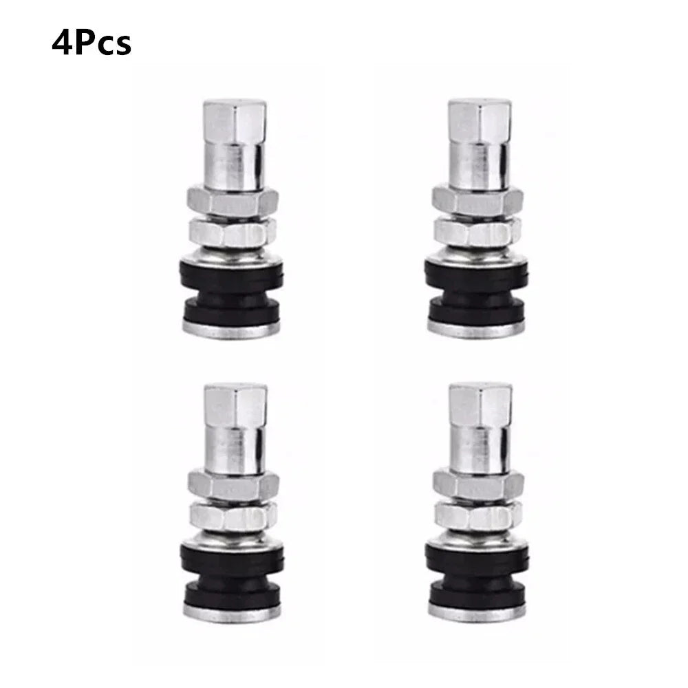 4 Pcs Metal Tubeless Tire Valve for Car TR161 Wheel Rim (No Year Specified)