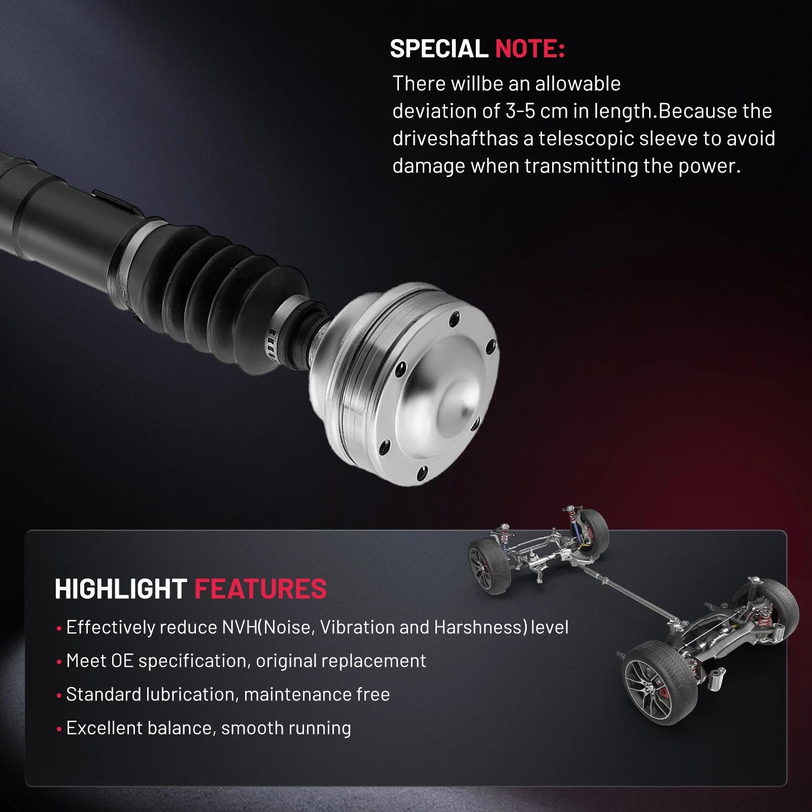 Prop Shaft Assembly for Dodge Dakota (2001–2007)
