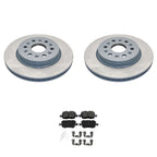 DuraGo Rear Rotors & Akebono ProACT Ceramic Brake Pads Kit for Acadia Blazer (2017–2023)