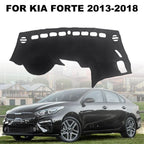 Anti-Slip Dashboard Cover Sun Cover Mat Interior Pad for Kia Forte (2013–2018)