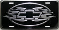 Chrome Embossed License Plate Tag for Chevrolet GMC Trucks