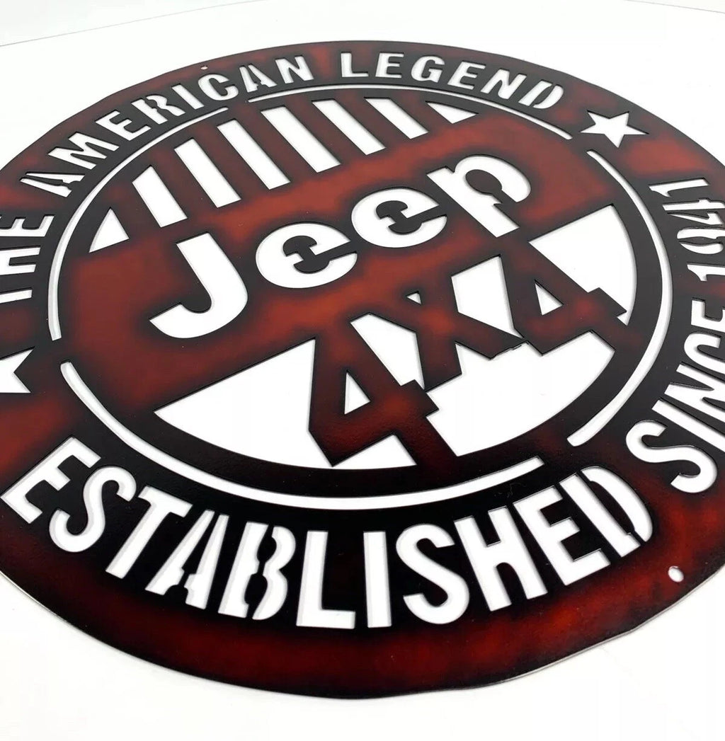 Jeep Off Road Metal Sign American Legend Since 1941 18 Inch