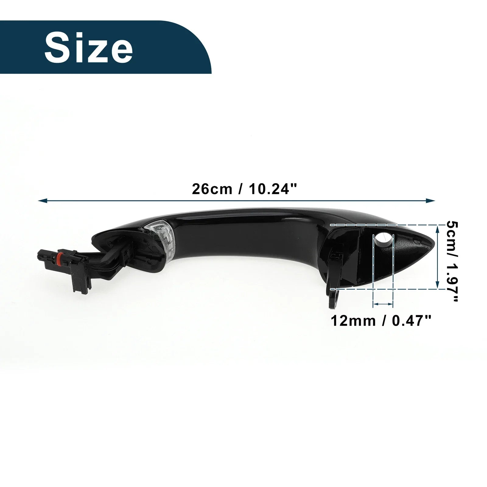Exterior Door Handle for BMW X5 Front Left Black
