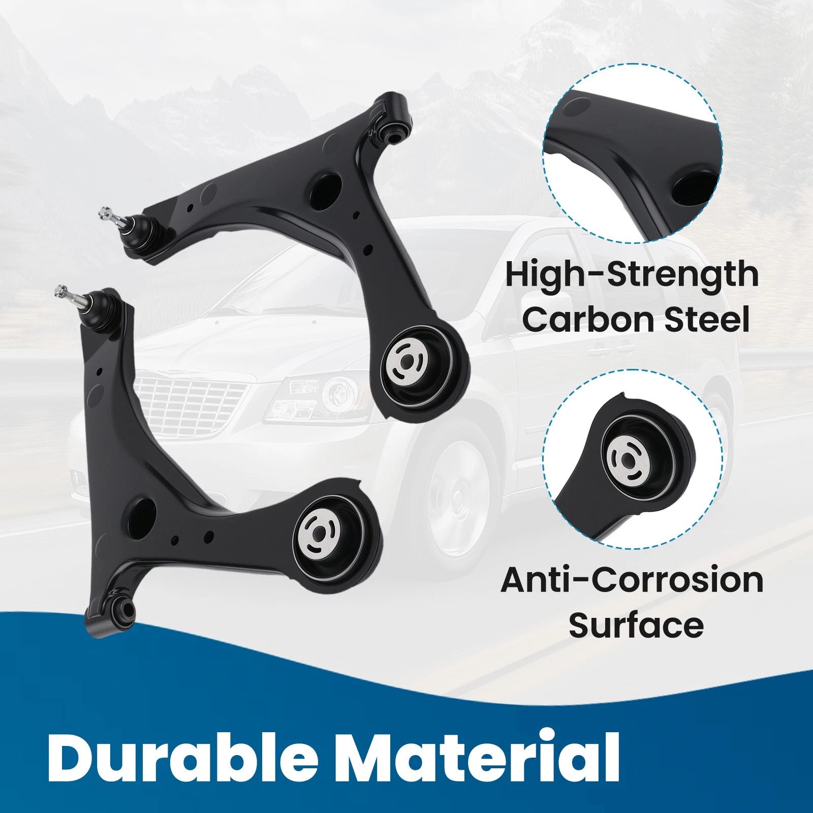 Front Struts Control Arms for Chrysler Town & Country (2008–2016)