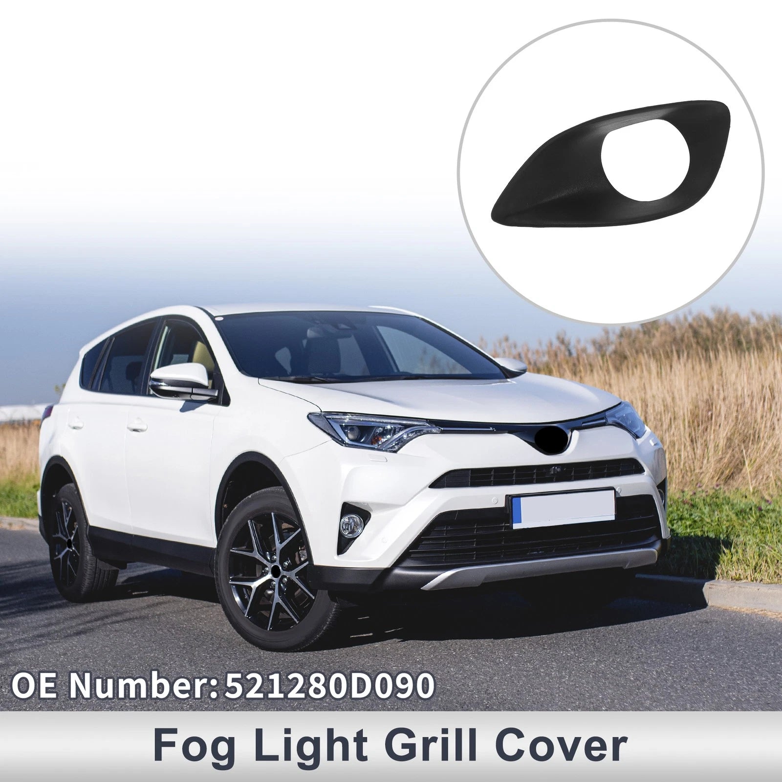 1 Pc Fog Light Grill for Toyota Yaris (2007–2013) No. 521280D090