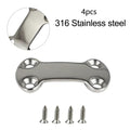 Cam Buckle Tie Down Plate for Marine Use (316 Stainless Steel, 25mm)