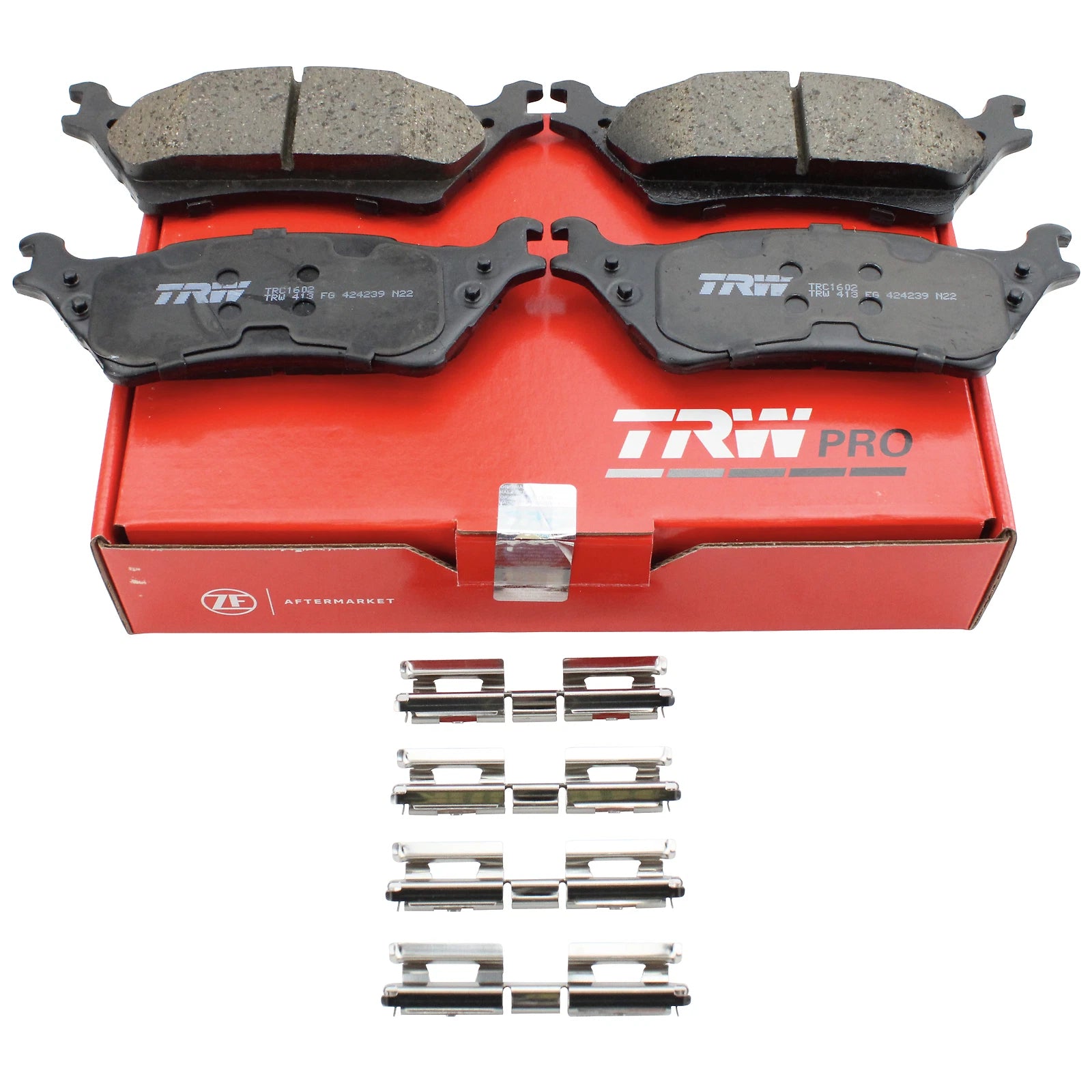 TRW Pro Rear Ceramic Slotted Brake Pads for Ford F150 (2015–2023)