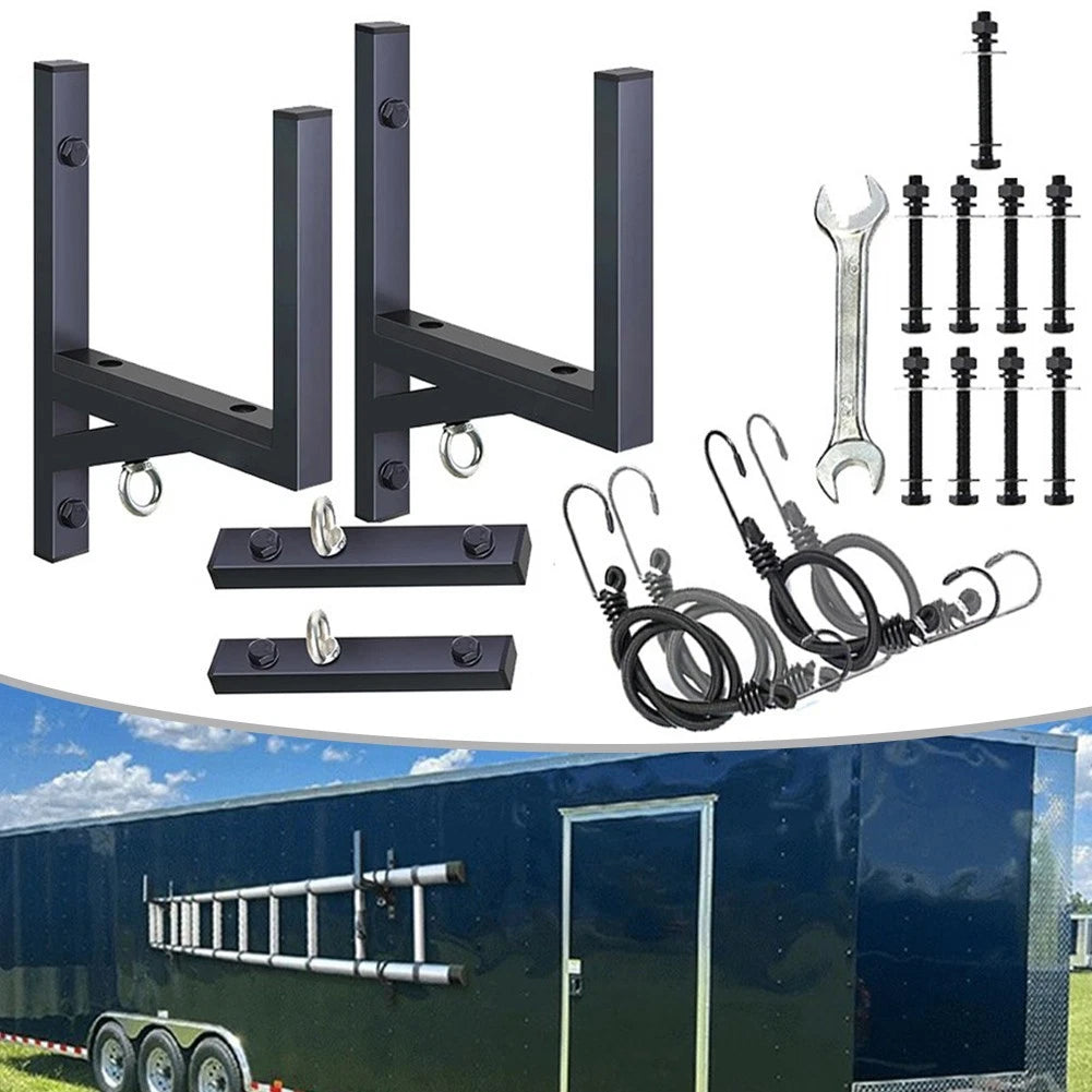 2 Rack Side-Mount Ladder Racks for Trailer (300 lbs Capacity)