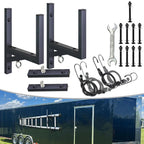 2 Rack Side-Mount Ladder Racks for Trailer (300 lbs Capacity)