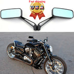 Black Side Mirrors for Harley Street Glide, Electra Glide CVO (2014–2023)