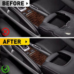 Center Console Lid Armrest Cover for Acura TL (2009–2014) Black Leather