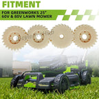 Set of 4 Gears for Greenworks Mower 25" 60V & 80V (Drive Gear)