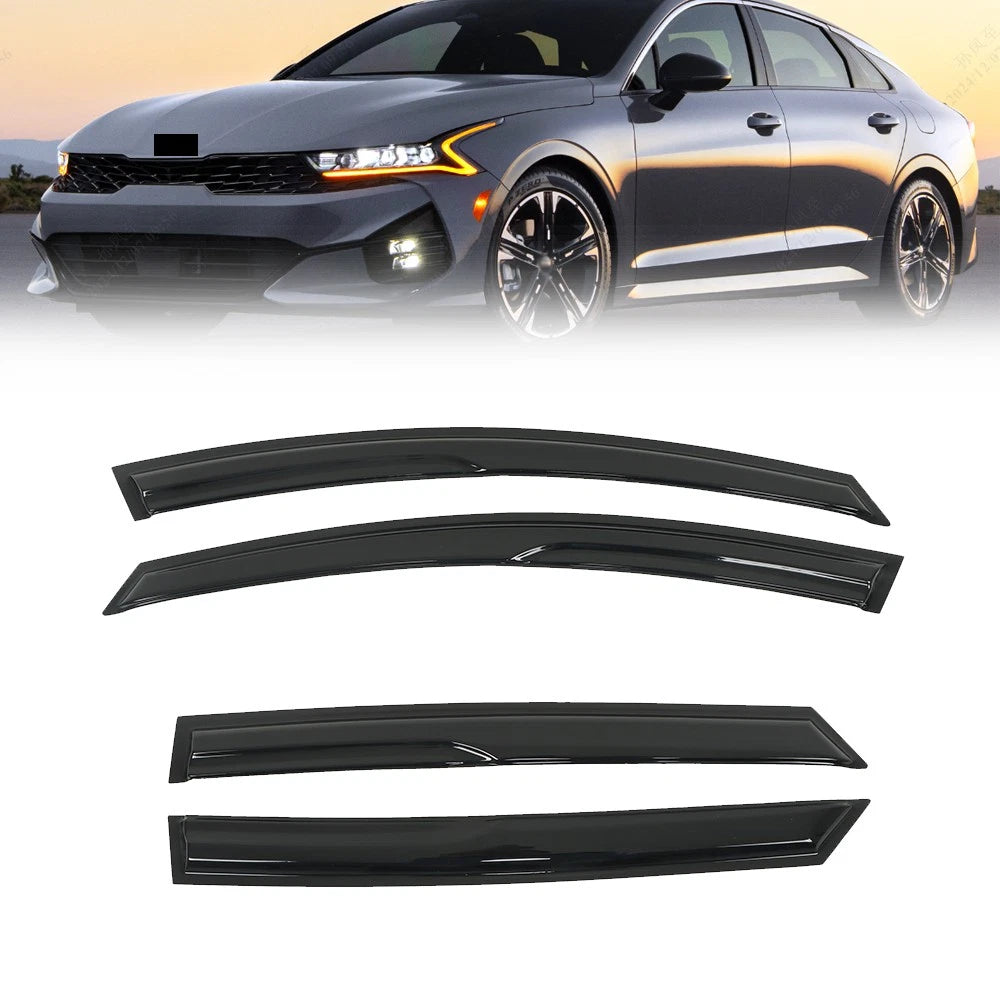 Set of 4 Window Visors Rain Guards for Kia K5 (2021–2024)